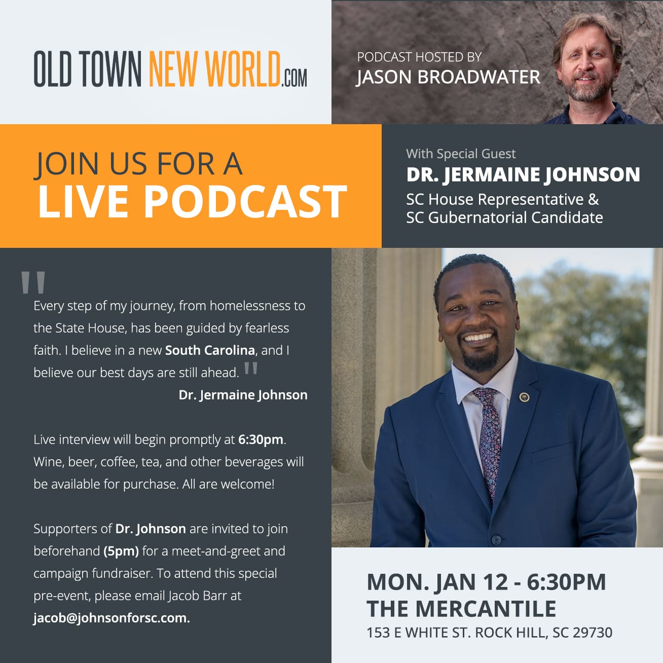 OTNW Live Podcast recording with Dr. Jermaine Johnson